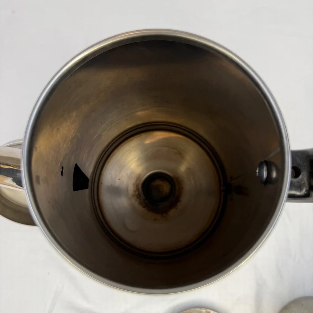 Vintage General Electric 10 Cup Chrome Electric Coffee Percolator GE Pot Retro